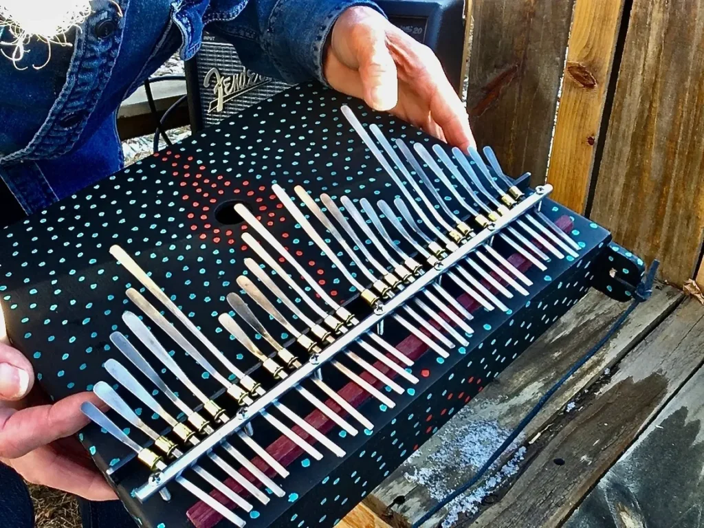 A man holding an accordion.