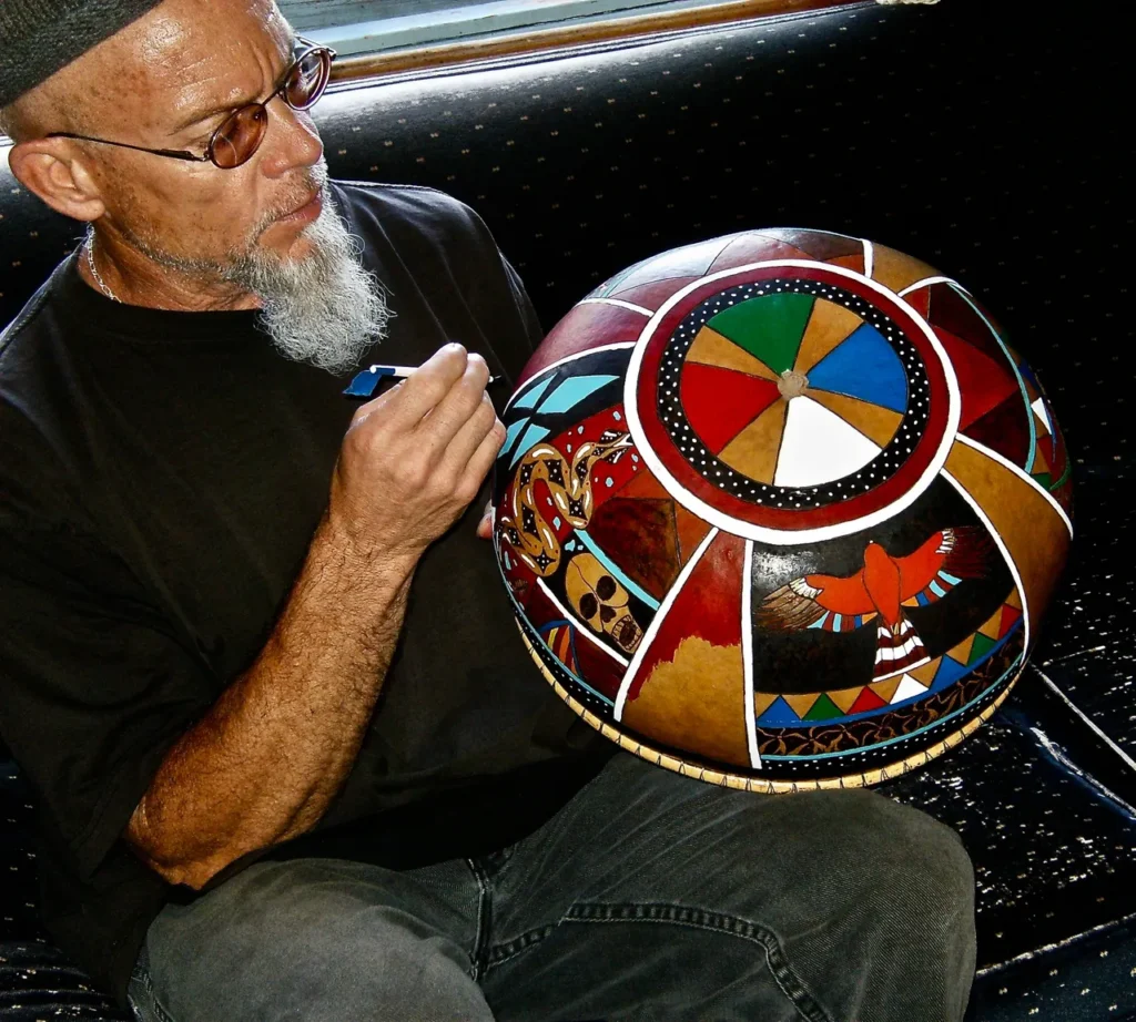 A man wearing a Ngoma hat.