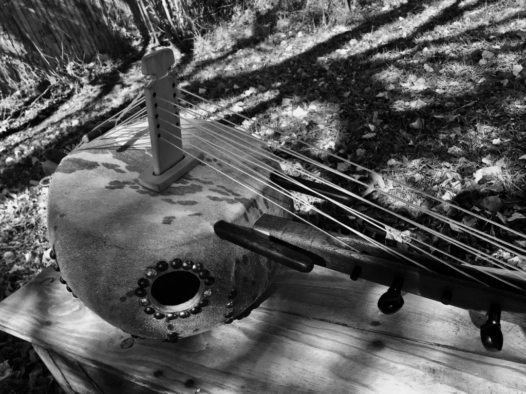 A captivating black and white photo of an African instrument called Ngoma, representing the essence of African music.