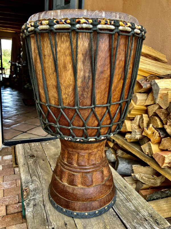 Iroko Wood Djembe' Drum - Image 8