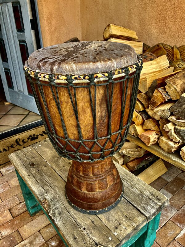 Iroko Wood Djembe' Drum - Image 9