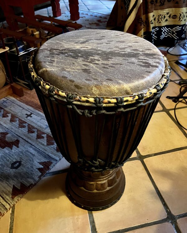 Iroko Wood Djembe' Drum - Image 7