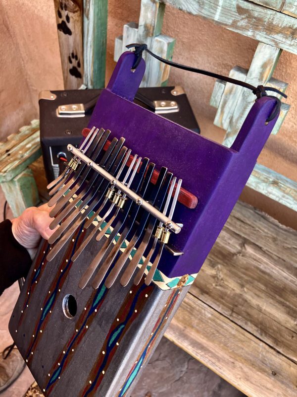 Electric Painted Large Box Kalimba Lamellophone - Image 5