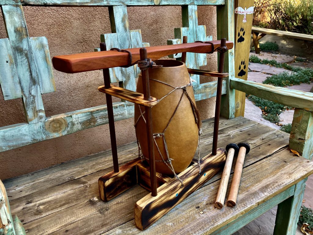 Limba/Mbila-Ilimba Drum with 2 Mallets - Crossroads Musical Instruments