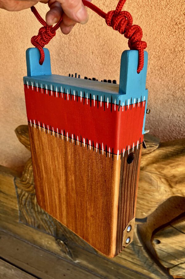 Zia Painted Red Cedar/Redwood Kalimba - Image 7