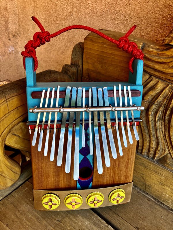 Zia Painted Red Cedar/Redwood Kalimba - Image 6