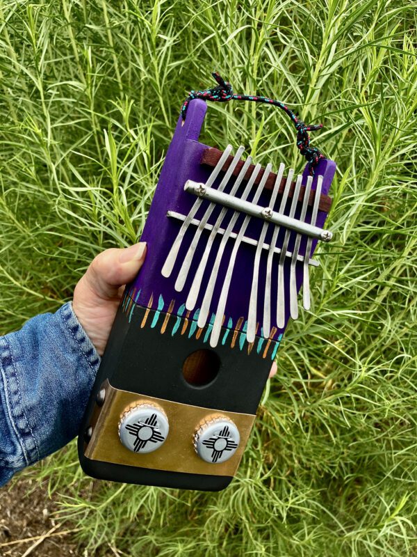 Purple/Black Small Kalimba