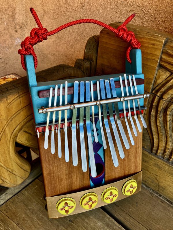 Zia Painted Red Cedar/Redwood Kalimba - Image 2