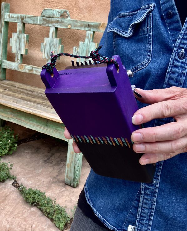 Purple/Black Small Kalimba - Image 7